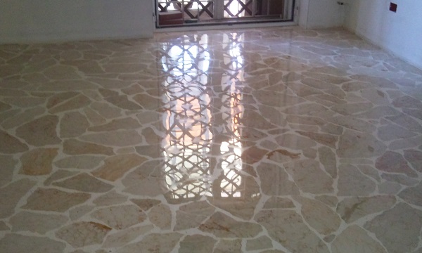 levigatura cristallizzazione pavimenti marmo alla palladiana