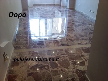 lucidatura cristallizzazione pavimenti in marmo
