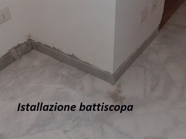Installazione battiscopa in marmo - La Familiare - pulizieserviziroma.it