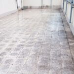 terrazzo rovinato da restaurare