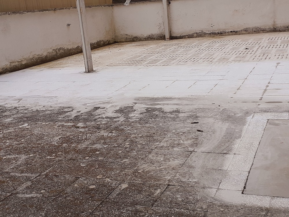 levigatura pavimenti terrazzo; restauro rinnovo aree pavimentali in esterno